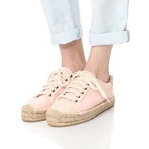 Soludos Izzy Espadrille Sneaker in baby pink Women’s size 10